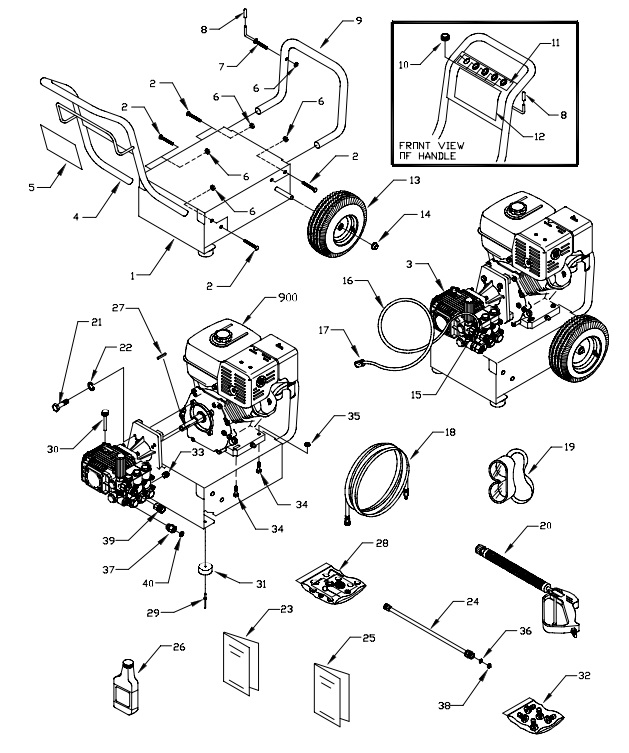 GENERAC 1418-2 parts breakdown